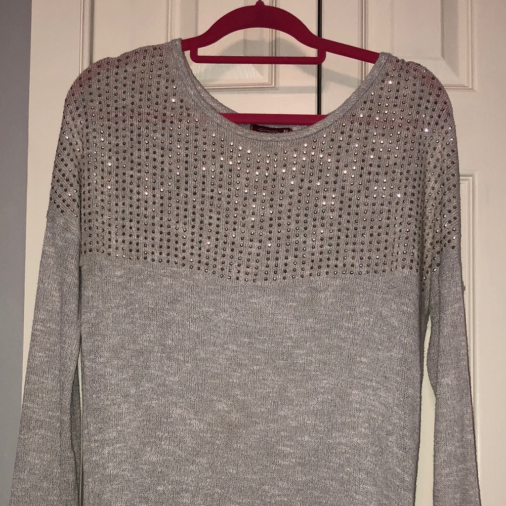 Gold studded lightweight sweater